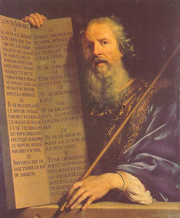 Philippe de Champaigne Moses with the Ten Commandments Germany oil painting art